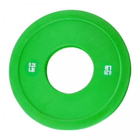 lacooooppia 2xFractional Barbell Plates 12cmx12cmx0.9cm Green 0.25LB 4 Pcs