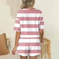 thumbnail image 4 of MAIHAN Women Vacation Outfits Summer Clothing Sets Shirt and Pants Shorts Set 2 Piece Outfit Comfortable Playwear Daily Wear, 4 of 7