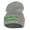 Heather Grey, variant on Neon Green Kwanzaa Throwback Embroidered Knitted Long Beanie - Royal OSFM