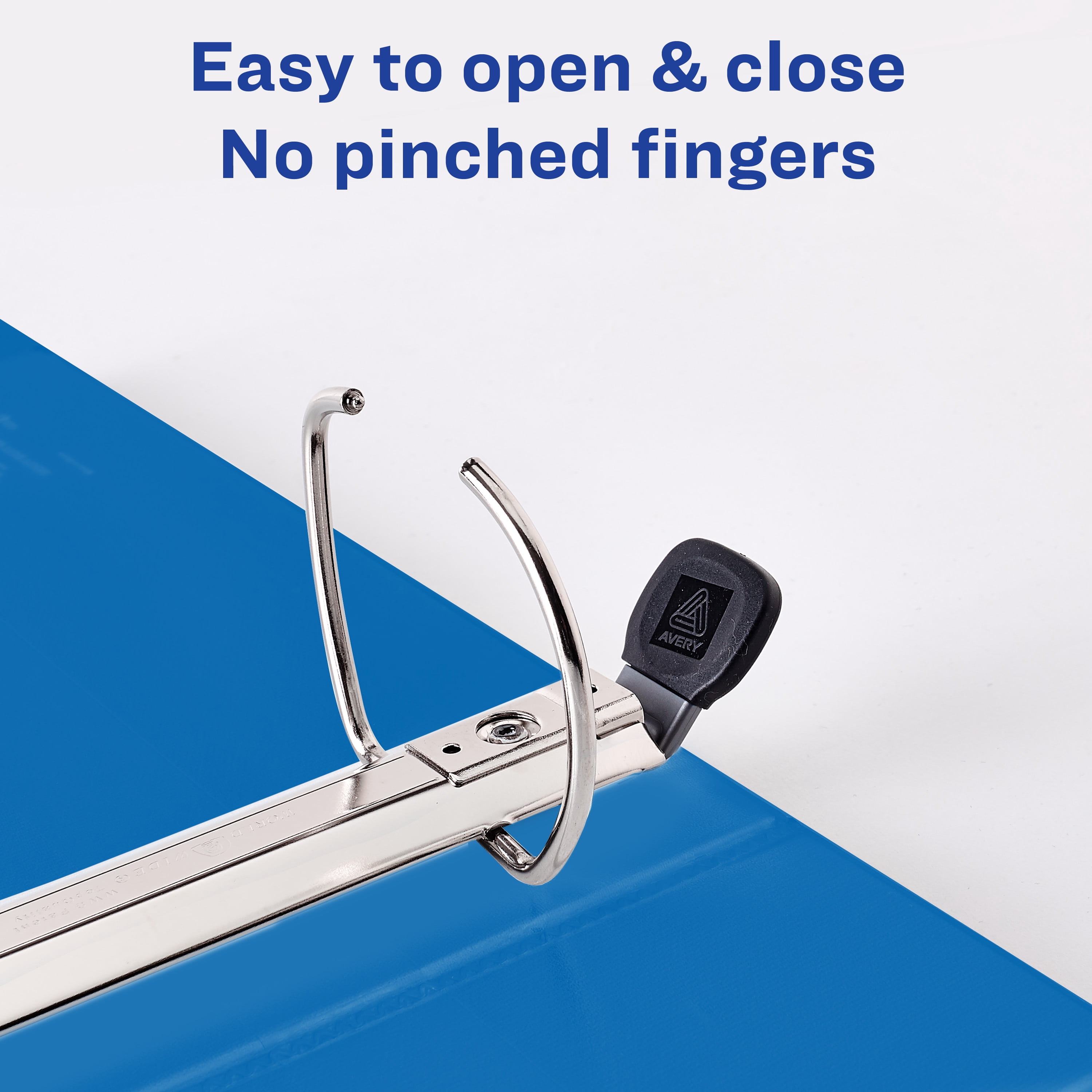 (2 pack) Avery Heavy Duty View Binder, 1.5", Blue, Slant Ring, One-Touch, 375 Sheet Capacity, 1 Binder