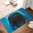 thumbnail image 4 of Pofeuu Open-Mouthed Shark Print Flannel Doormats Rug16"x24"Rug Washable Doormats Indoor Outdoor Rugs for Layered Front Door Mats, Porch, Kitchen, Entryway, 4 of 7
