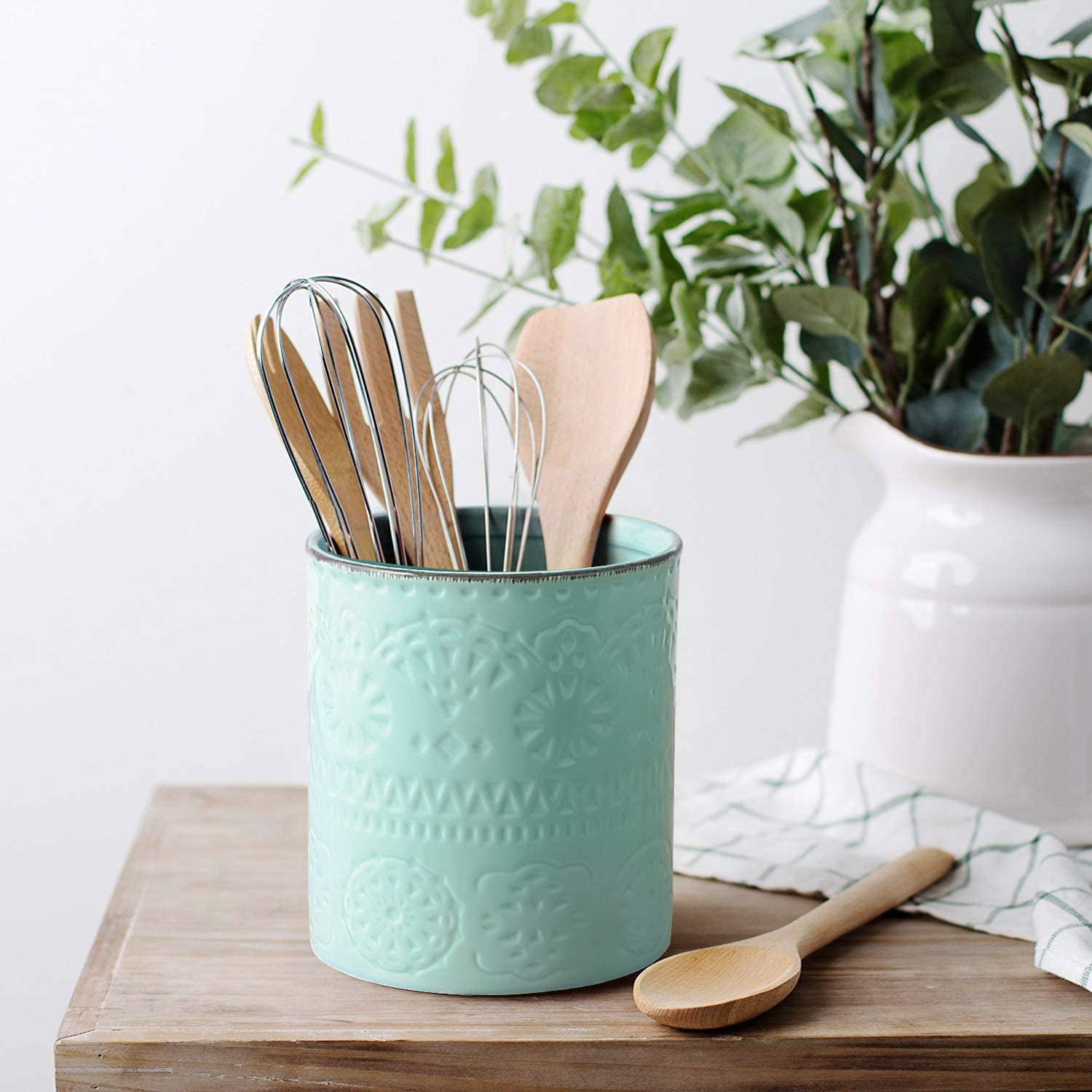 Extra Large Kitchen Utensil Holder 16 Colors Green Blue -   Kitchen  utensils design, Large utensils, Kitchen utensil holder