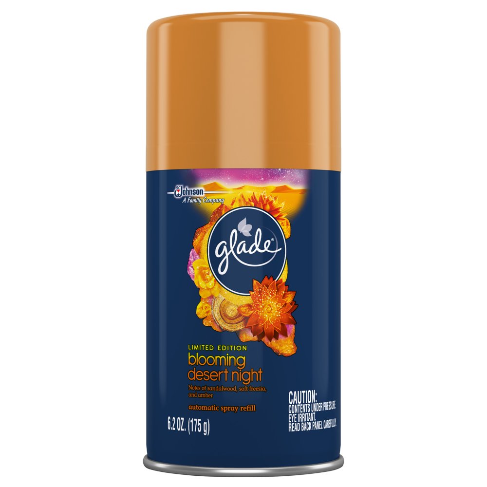 Glade Automatic Spray Air Freshener Refill, Blooming Desert Night, 6.2