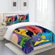 thumbnail image 5 of Linda cubierta del edredón dibujos animados patrón de monopatín colcha de la colcha multicolor juegos de cama de tamaño múltiple para niños L 3 piezas Eigraketly HA011563-14, 5 of 7