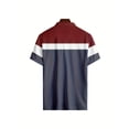 thumbnail image 2 of Mens Golf Shirt Short Sleeve Dry Fit Geometric Print Moisture Wicking Performance Patterns Collared Polo Shirt Gray M, 2 of 6