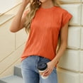 thumbnail image 4 of Women's Fashion Casual Crew Neck T-Shirt Soft Comfortable Short Sleeve Tee Stylish Everyday Basic Top, 4 of 9