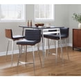 thumbnail image 3 of LumiSource Marcel-Mason Swivel Counter Height Dining Set - 5 Piece, 3 of 6