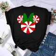 thumbnail image 1 of Disney Mickey Mouse Head Print Women T Shirt Fashion Love Heart T Shirt Harajuku Kawaii Top Tees Casual Short Sleeves Female TopL Gao Jinjia LED, 1 of 2