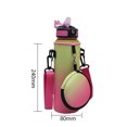 thumbnail image 3 of Cubierta De La Botella De Agua Funda antideslizante para botella de agua de 1000 ML Funda para botella deportiva de 1000 ML (amarillo rosa) Tmvgtek Para Estrenar, 3 of 6