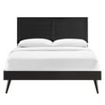 thumbnail image 5 of Modway Marlee King Wood Platform Bed with Splayed Legs in Black, 5 of 10