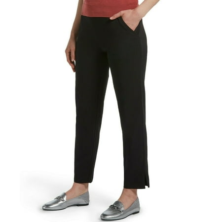 Hue Women's Temp Tech Trouser Pants Leggings Black Size X-Large