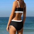 thumbnail image 2 of Girl Two Piece Swimsuit Adjustable Straps Bikini Sets with Chest Pad Bikinis for Kids 7-8 Years, 2 of 4