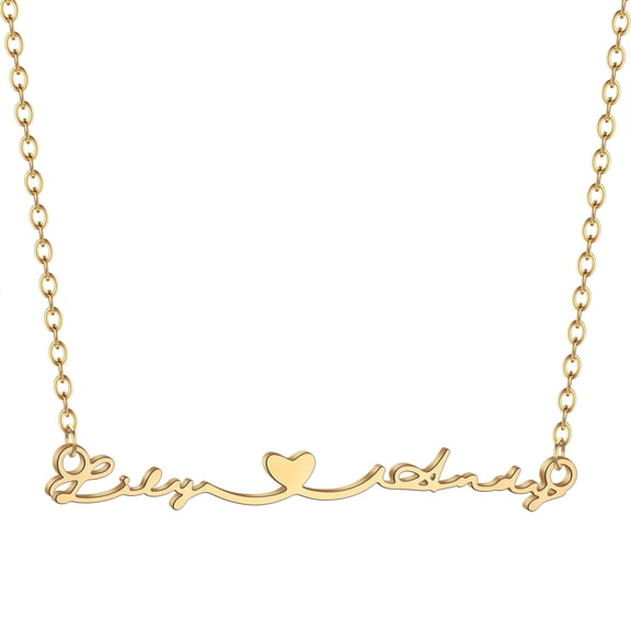 Custom Multiple Heart Necklace Personalized Stainless Steel Customized Engraved Couple Name Jewelry Valentine's Day Gift