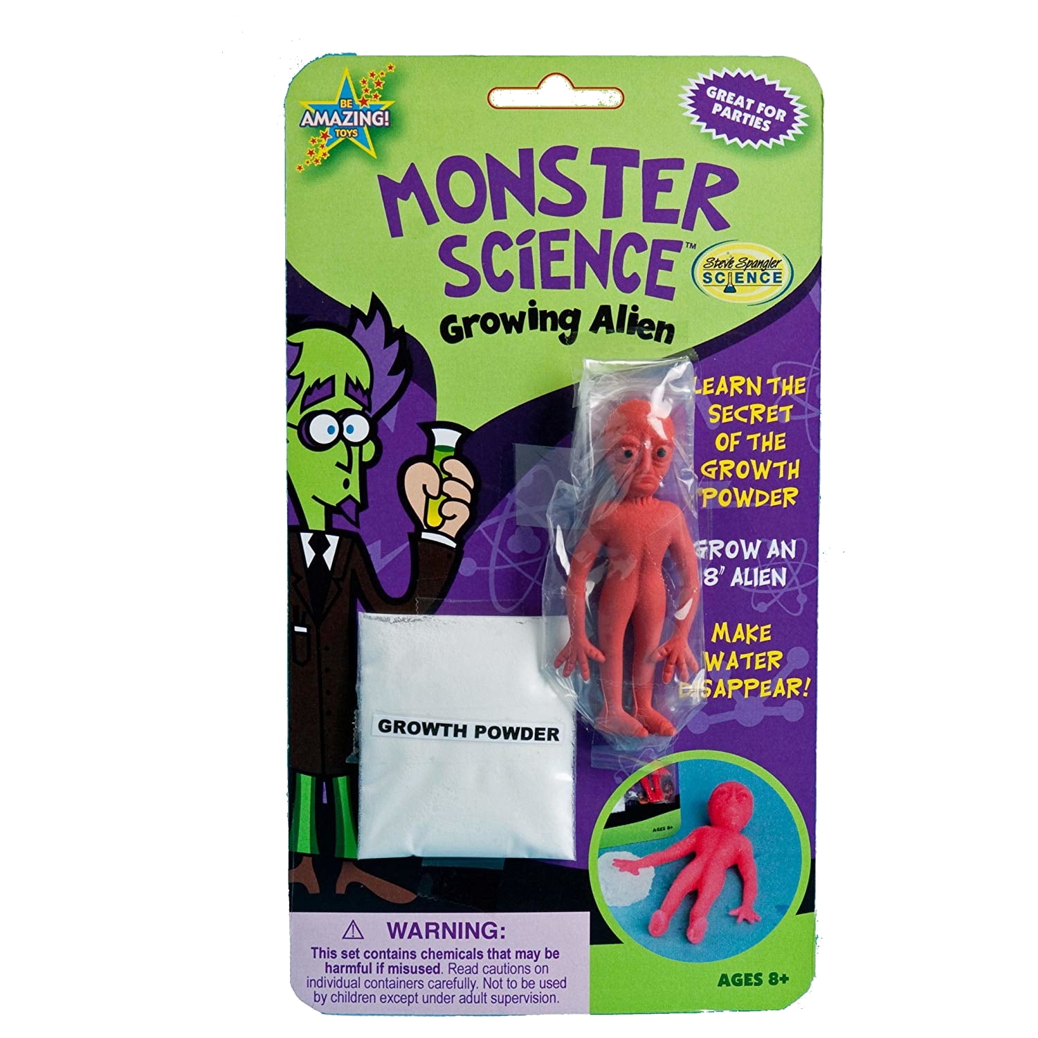 Be Amazing Toys Growing Alien Blister Card