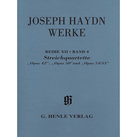 G. Henle Verlag String Quartets Opp. 42 50 54/55 Henle Complete by Franz Joseph Haydn Edited by James Webster