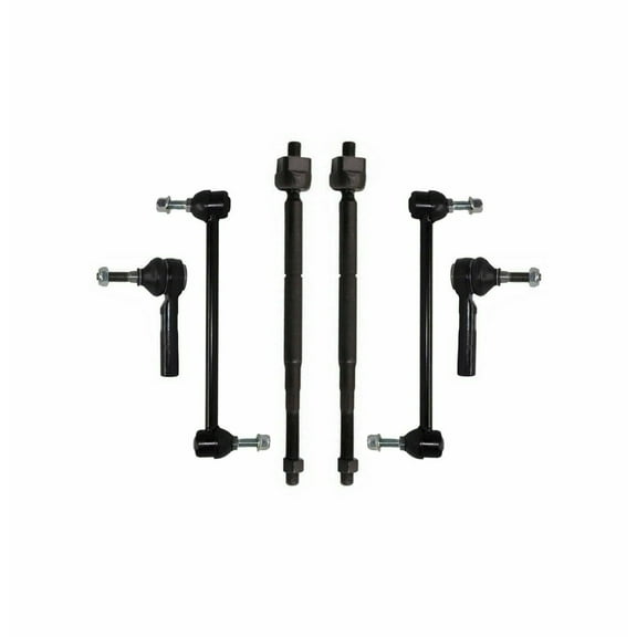 6 Pc New Suspension Outer Inner Tie Rod Ends Front Sway Bar Link 9.86 Inch Center to Center Kit Fits select: 2005-2009 CHEVROLET COBALT, 2006-2011 CHEVROLET HHR