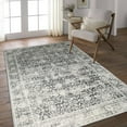 thumbnail image 1 of JV Home Tapis Oushak Gris 6'x9' Tapis Lavable Antidérapant, 1 of 7