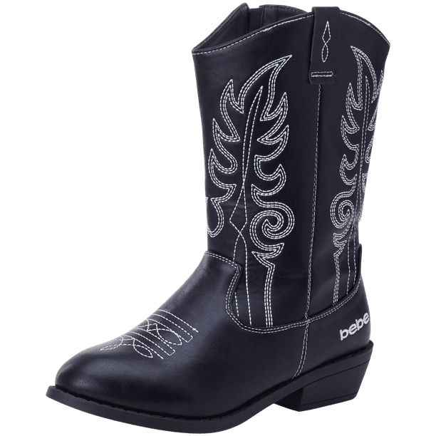 Bebe Girls’ Cowgirl Boots Classic Western Cowgirl Boots (Toddler/Girl