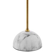 Modway Salient Brass and Faux White Marble Table Lamp in Gold