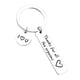 thumbnail image 2 of Llaveros para mujer, llavero de billetera, llavero de auto, llavero lindo de pareja, llavero de acero inoxidable con letras, regalo, decoraciones de moda, 2 of 2