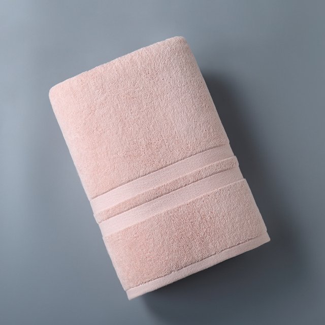 Nvzi 2 toallas de baño de algodón puro, toallas de mano de algodón suave, supersuaves y altamente absorbentes para ducha, piscina, spa, gimnasio y uso diario, 70 x 140 cm (rosa).