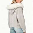 thumbnail image 4 of WXFAZCVU Girls Full Zip Cardigan Sweater Fall Winter Loose Fit Lightweight Outerwear with Hood Size 14-15 Years, 4 of 4