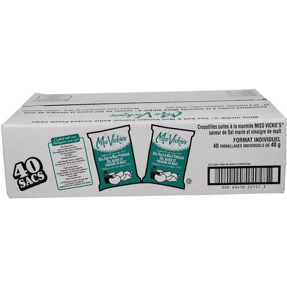 Miss Vickie's Sel de Mer & Vinaigre de Malt, Lot de 40 Grammes