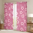 thumbnail image 2 of Manfei Cute Flower Daisy Black Out Curtains,Kawaii Cherry Blossom Curtains Pack of 2 (42x63 Each),Country Floral Bedroom Curtains For Girls,Breathable Home Decor, 2 of 6