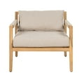 thumbnail image 3 of LiviNest Outdoor Wooden Armchair with Cushions: Spacious Acacia Wood & Rope Weave Patio Chair for Relaxation - Comfortable Weather-Resistant Seating for Garden & Balcony Use by Vacation Home Owners, 3 of 6