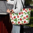 thumbnail image 4 of Wukai Strawberry Print Zipper Bag,large Beach Tote Bag,Waterproof Sandproof Bag,Grocery and Picnic Tote Travel Bag, 4 of 5