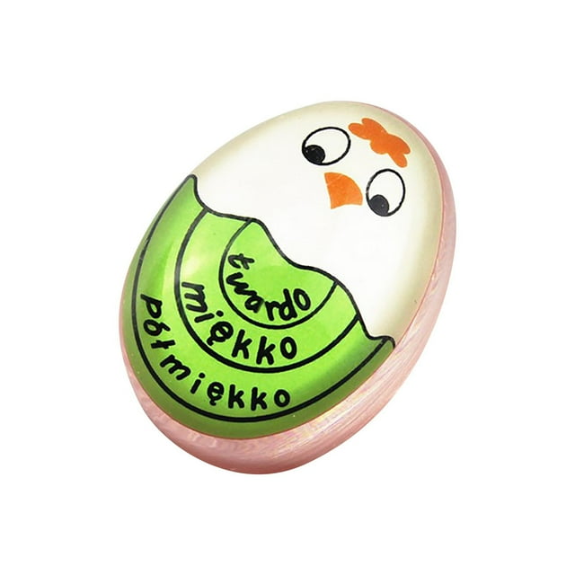 Egg Timer Color Change, ZZkhGO Easy Use Boiled Egg Doneness Indicator, Food Grade Heat Resistant Kitchen Cooking Timer for Soft Medium Hard Boiled Eggs, Green