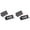 A-2Pcs, variant on Cast Iron Bacon Grill Press, 8.3 Inch Heavy Duty Smash Burgers Press, Rectangular Meat Weight for Frying Pan Griddle BBQ, Cooking Barbecuing Camping Tailgate Tool
