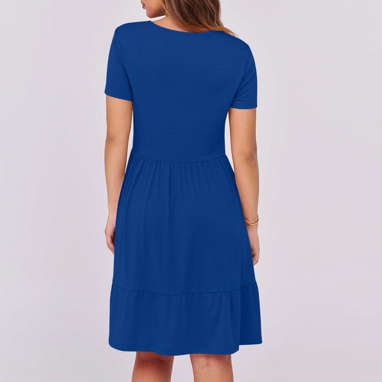 blue petite mini dress Love & Lust Blue Floral Mini Dress - US 10 main image 0