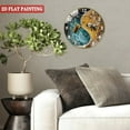 thumbnail image 5 of Decorative Clocks: Yin-Yang Bee Glass Wall Clock,  Bee Decor  Summer  Wall Clock  for Homes, Bars, Offices, Man Caves, Garages, And Living Rooms .Also Makes A Great Gift. Style 12×12inch(30×30cm), 5 of 8
