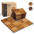 thumbnail image 1 of Baldosas THYOI Premium de madera de acacia, 10 unidades, impermeables, 1 of 7