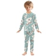 thumbnail image 3 of Dailycode Cotton Pajama Set Snug Fit Long Sleeve Top and Pants for 18M-8Y Cute Koala Bear on Branch, 3 of 7