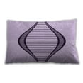 thumbnail image 1 of Ahgly Company Patterned Indoor Rectangular Rich Lilac Purple Lumbar Throw Pillow, 13 inch by 19 inch, 1 of 5