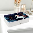 thumbnail image 6 of Unicorn Portable PU Leather Jewelry Box Organizer with Removable Compartment, Necklace Holder, Bracelet Holder, 6 of 6