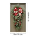 thumbnail image 4 of Kdkad Christmas Door Cover 35x71 Inch Polyester Holiday Door Xmas Decoration for Indoor Outdoor, Christmas Party Festival Home Front Door Cover Decor, 4 of 7