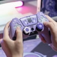 thumbnail image 5 of GeekShare Silicone Skin Cover Case for Playstation 5 DualSense Wireless Controller Kit Purple Star Wing, 5 of 7