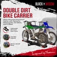 thumbnail image 2 of Black Widow Pro Double Dirt Bike Carrier with Ramp for 2" Hitch, 600 lb Capacity, 2 of 11