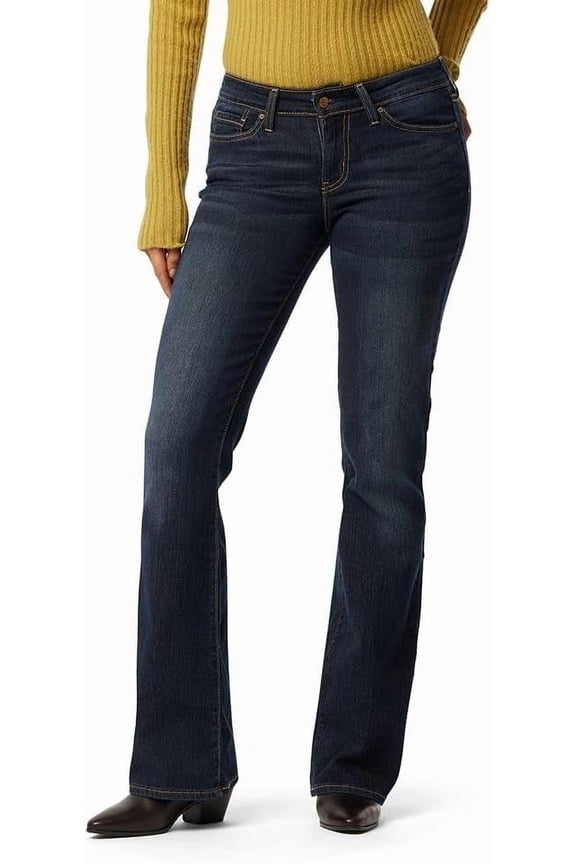 Signature by Levi Strauss & Co. Gold Label Women's Modern Bootcut Jeans (Also Available in Plus) 10 Short Stormy Sky-waterless