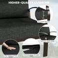 thumbnail image 3 of ALAULM 8-Seat Aluminum Outdoor Patio Furniture Set with Propane Fire Pit Table & 5.1" Thick Cushions, Brown/Black, 3 of 6