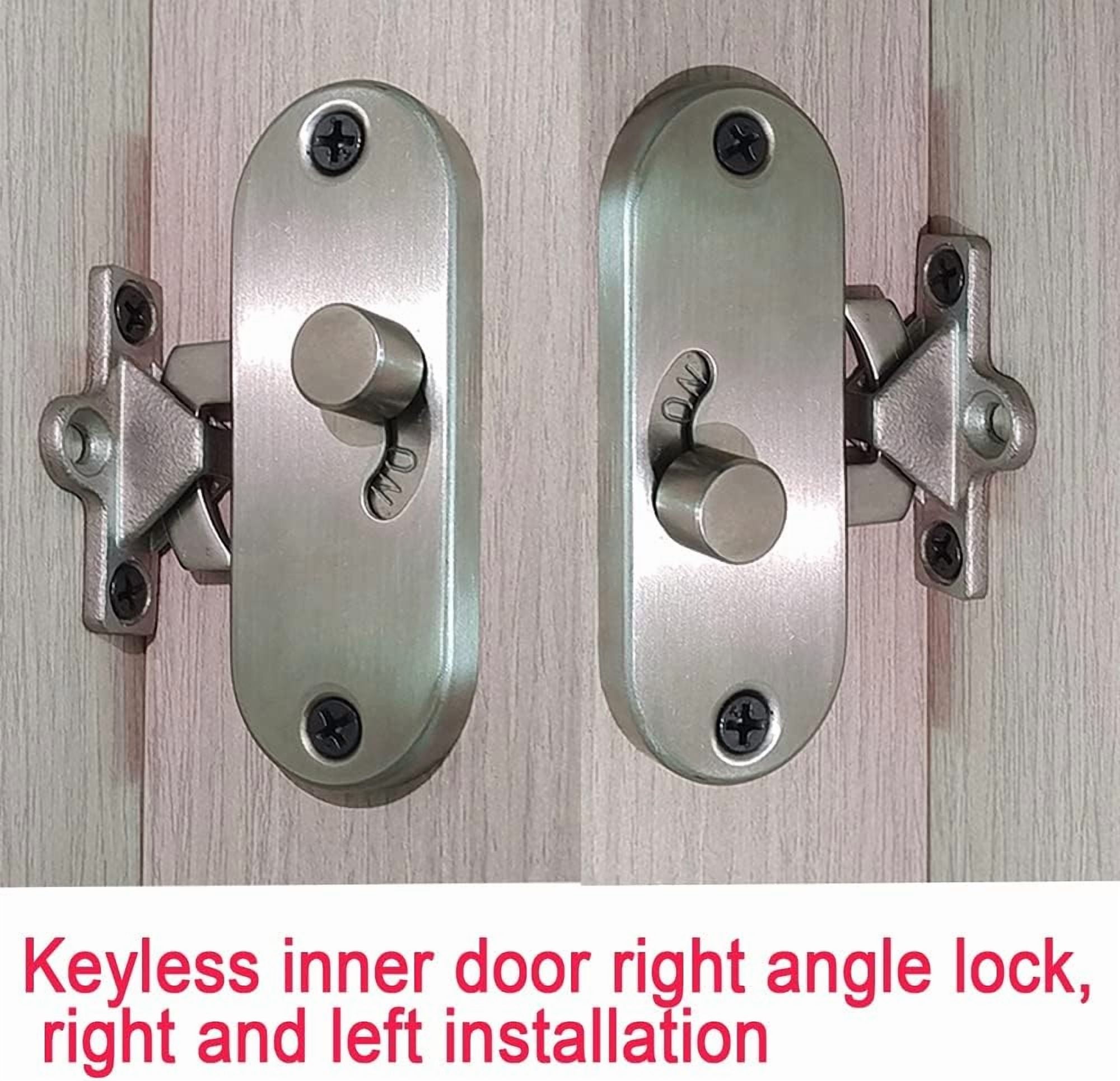 SONGAUN Mechanical Password Cabinet Lock, Rotary Lock for Double Doors, Keyless Combination Door Lock, Black