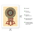 thumbnail image 2 of Islamic Art - Feuille de Papyrus (Papyrus Sheet) - Vintage Religious Art - Bamboo Fine Art 290gsm Paper Print (Unframed) 18x24in, 2 of 4