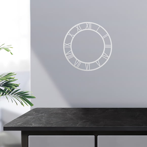 Raindrops Acrylic Clock Face Roman Numerals Round Time Display 1Pcs For Hallway