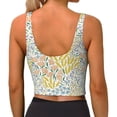 thumbnail image 3 of Naloa Boho Sports Bras for Women, High Support Bra with Removable Pads, Comfortable - Small, 3 of 9