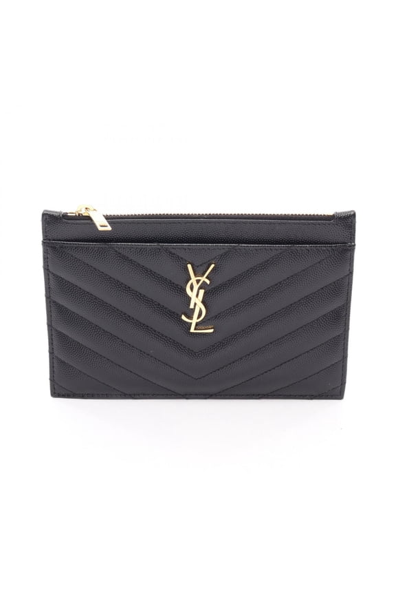 Pre-Owned Yves Saint Laurent Saint Laurent Paris Bill Pouch Monogram Small Handbag Leather...