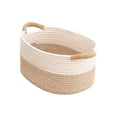 thumbnail image 4 of Household Cotton Rope Basket Easy to Clean for Magazines Shoes 33cmx24cmx18cm, 4 of 7