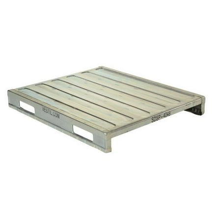 48' Solid Steel - VESTIL SDSP-4048 Solid Steel Deck Pallet,40 x 48 x 6